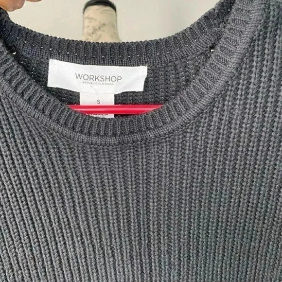 Workshop Crewneck Tight Knit Sweater - Picture 3 of 3